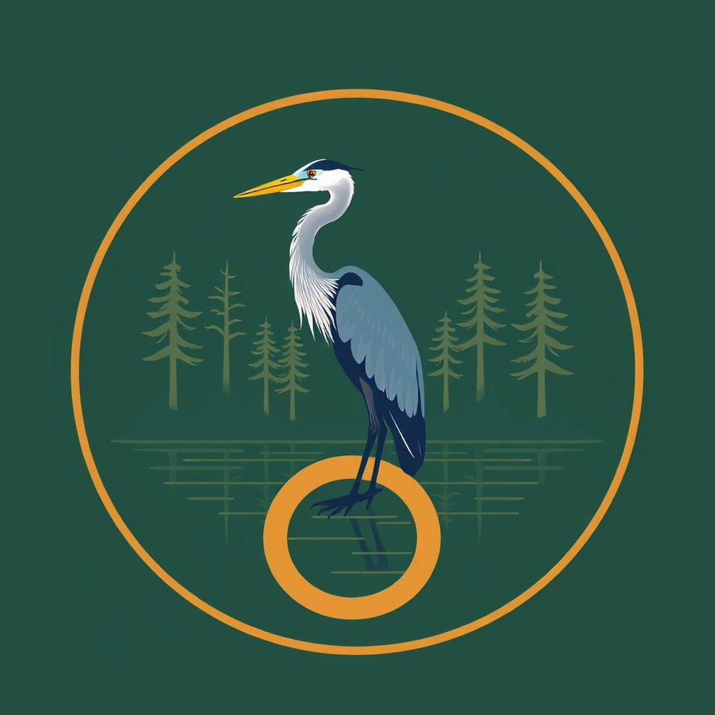 Valparaiso Locksmith heron emblem